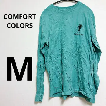 [ M ] COMFORT COLORS 긴팔T셔츠 터콰이즈 롱T
