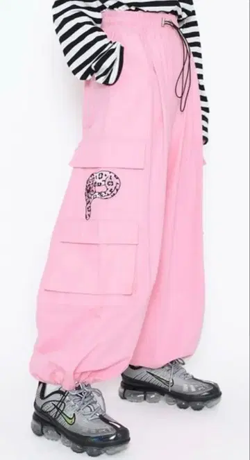 PUNYUS 팬서 자수 와이드 카고 팬츠 3