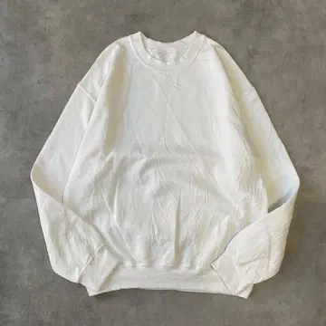 맨투맨 구제 의류 트레이닝복 무지 L 화이트 화이트 12876