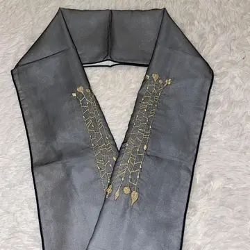 그레이 장식용 깃 골드 컬러 자수 폴리에스테르제