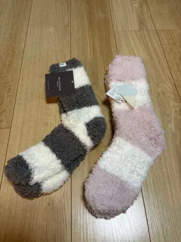 젤라또피케 플리스 스트라이프 삭스 남성용 여성용 세트