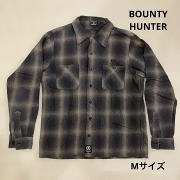 Bounty Hunter 체크 무늬 플란넬 셔츠 긴팔