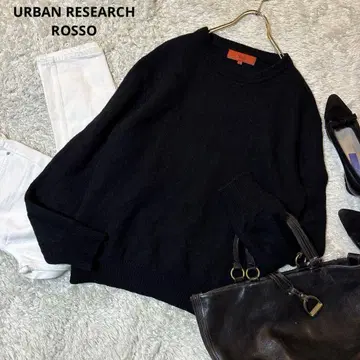 URBAN RESEARCH ROSSO 울100% 니트 블랙
