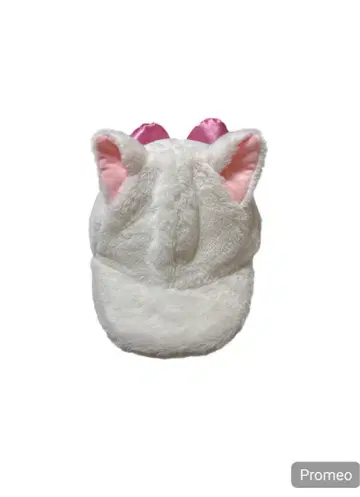 고양이 귀 캡 핑크 리본 포함