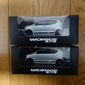 은색 2대 1/43 HA36S 스즈키 알토 웍스 풀백 미니카