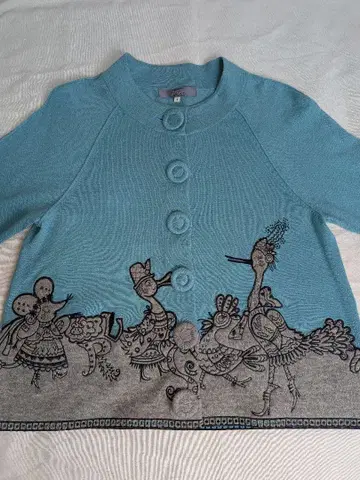 TOKUKO 1er VOL 7부 소매 니트 가디건 9호