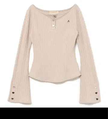 [정품] andmary Dorothy heart tops beige