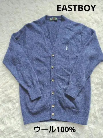 EASTBOY 이스트 보이 스쿨 가디건 울 100% 네이비 11호