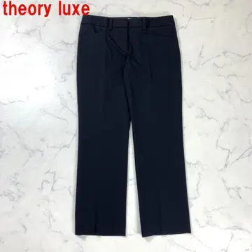 A2645 띠어리 럭스 슬랙스 팬츠 면 스트레이트 블랙 36