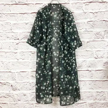 zr20 JUNOAH 꽃무늬 가디건 L