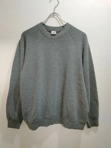 프룻 오브 더 룸 USA 90s 무지 맨투맨 그레이