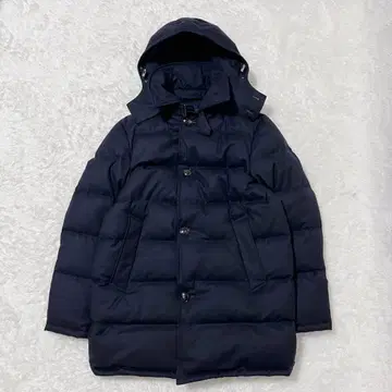 새상품급 고급 에디피스 카노니코 원단 울 다운 코트 블랙 롱