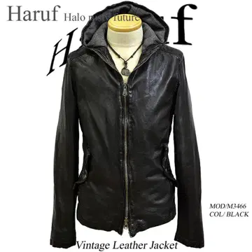 초특가 새상품 천연 가죽 가죽 자켓 라이더 남성용 후드 블랙