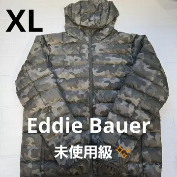 에디 바우어 후드 부착 카모 패턴 다운 파카 XL