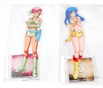 더티 페어 아크릴 스탠드 유리 & 케이 미개봉 새상품