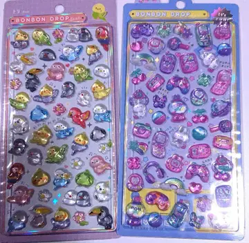 BONBON DROP 토끼 2개 모자 꽁지 드롭 씰 정품