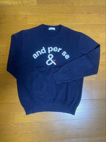 앤퍼시 and per se 캐시미어 크루넥 스웨터 남성용