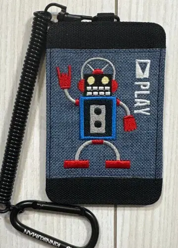 근육맨 스테카세킹 패스 케이스 카라비너 포함