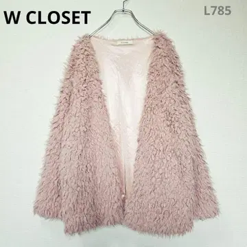 가디건 긴팔 핑크 M 두꺼운 원단 걸리시 성숙 캐주얼 라이트 아우터