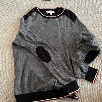 2ND CHAPTER 그레이 블랙 니트 스웨터