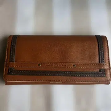 BEVERLY HILLS POLO CLUP 가죽 장지갑 브라운