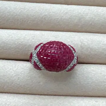 태국 주얼리 미스터리 세팅 루비 반지