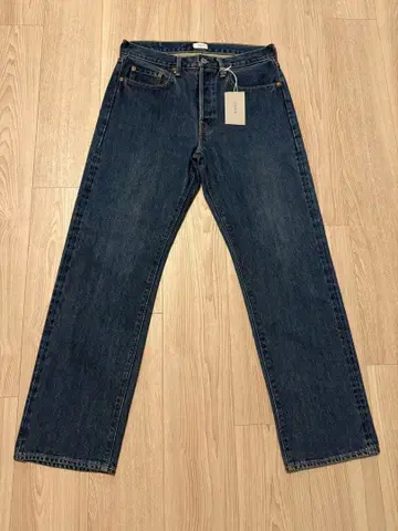 사이즈 31 시오타 티에프 별주 하치로쿠 데님 다크 블루