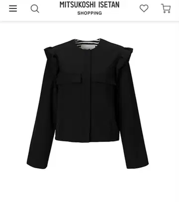 보더스 앳 발코니 노카라 자켓 프릴 포함