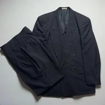 DOMON 도몬 더블 브레스트 수트 셋업 블랙 울 소재