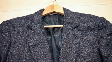 다크 그레이 트위드 테일러드 자켓