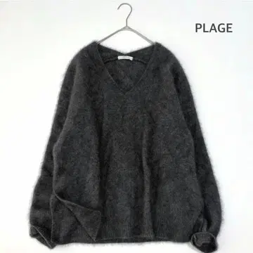 [새상품급] PLAGE 플라주 Fur V 슬릿 풀오버 복슬복슬
