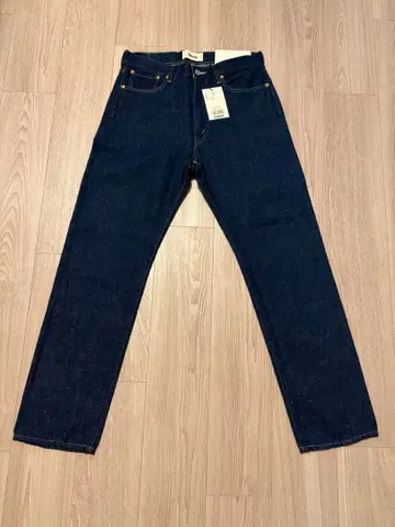 사이즈 32 오브라다 키 라임 별주 헴프 데님 팬츠 인디고 블루