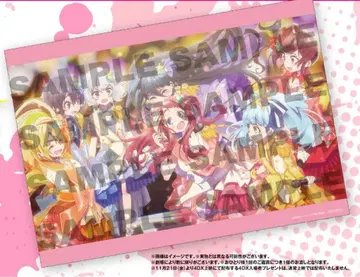 좀비 랜드 사가 유메긴가 파라다이스 입장자 혜택 A5 사이즈 비주얼 보드