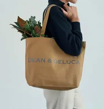 DEAN&DELUCA 차리티 토트백 2025 카페오레 L 사이즈
