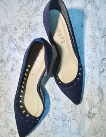 르 탈롱 네이비 하이힐 펌프스