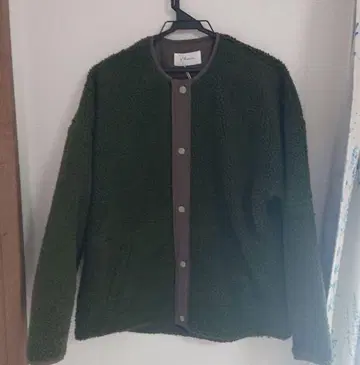 헤렌치아 시착만 한 상품 카키 보아 블루종