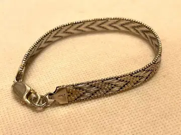 실버 925 헤링본 팔찌 이탈리아제 19.1g