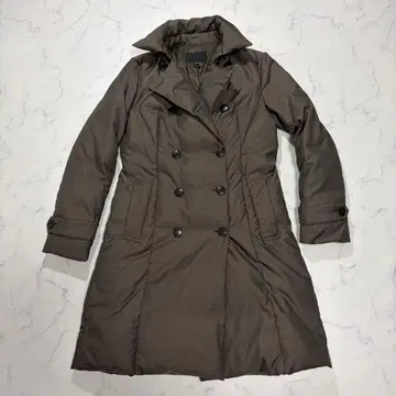 ICB 온워드 카시야마 다운 코트 더블 브레스트 카키 A라인