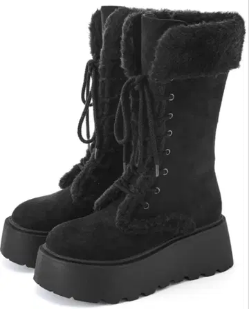 GRL 스웨이드 무스탕 레이스업 부츠[zr1330] 23.5cm