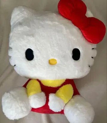 헬로키티 오스와리 인형 GJ 리본 빨간색 봉제 인형