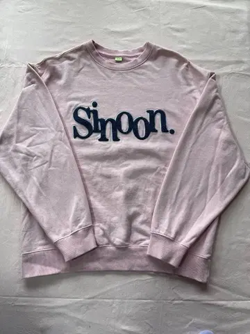 Sinoon 로고 자수 크루넥 트레이닝복