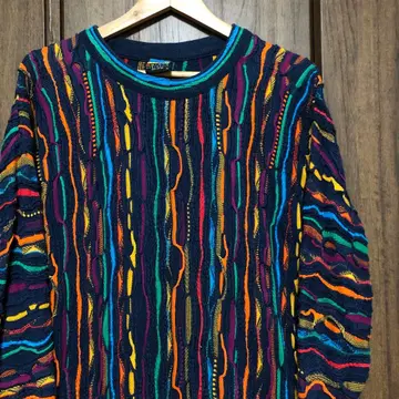 호주산 EMAROO 3D 니트 스웨터 M 멀티 컬러