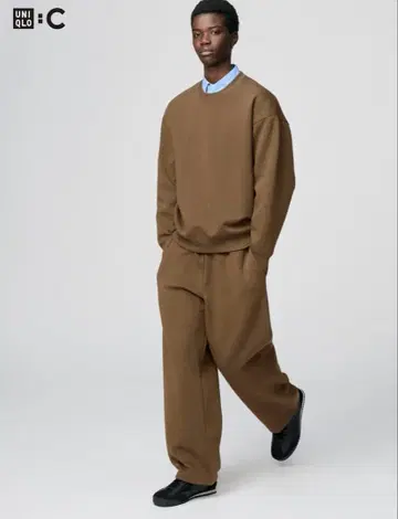 UNIQLO C 맨투맨 와이드 팬츠