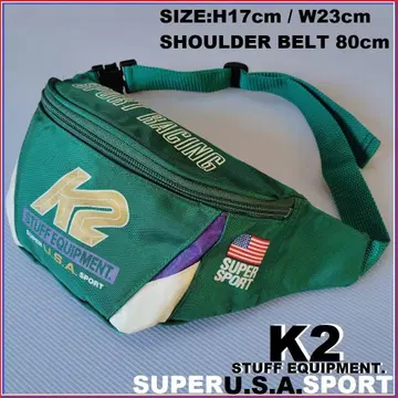 K2 USA 웨스트 파우치 바디백 90s 당시 스노우보드 그린