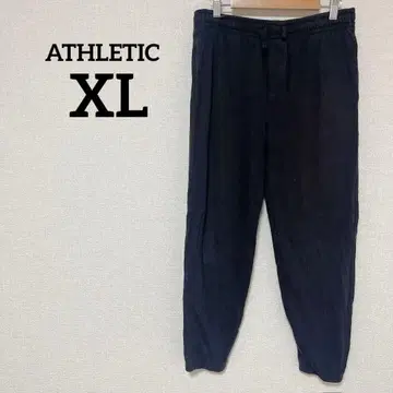 ATHLETIC [ XL ] 스웨트 팬츠 심플 스포츠 블랙