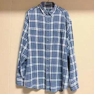 ORVIS 오비스 플란넬 셔츠 90s 구형 택 L 코튼 100%