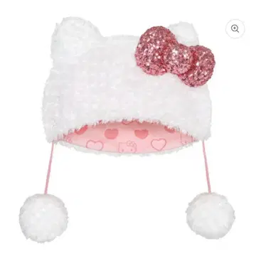 USJ 헬로키티 팬캡 화이트