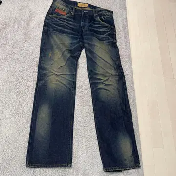 WASH & TASH 다크 블루 스트레이트 데님