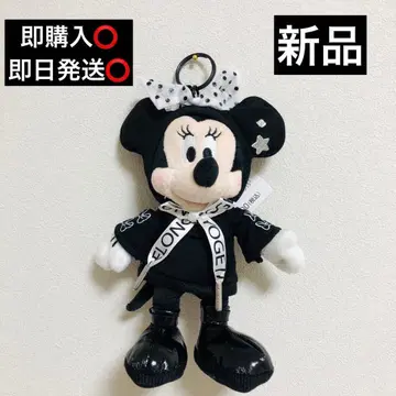 미니 마우스 봉제 인형 키링 키체인 Black style 새상품