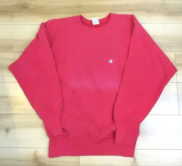 90s USA제 선 페이드 CHAMPION 리버스 위브 눈 있음